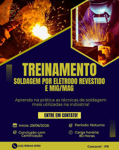 Soldagem por Eletrodo Revestido e MIG/MAG