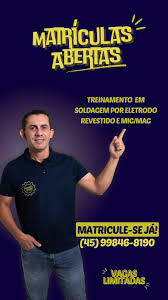 Matrículas abertas para treinamento de soldagem